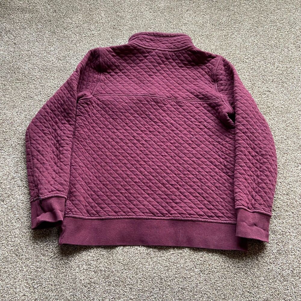 PATAGONIA ORGANIC COTTON QUARTER BUTTON UP MAROON SIZE SMALL - Picture 6 of 9